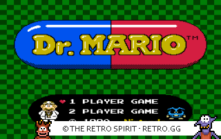 Game screenshot of Dr. Mario
