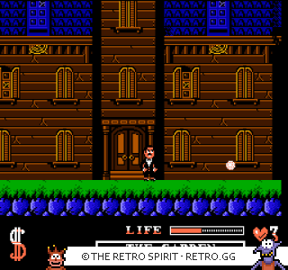 Game screenshot of The Addams Family