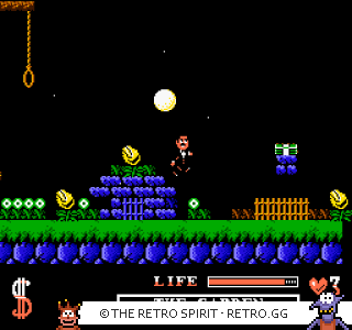 Game screenshot of The Addams Family