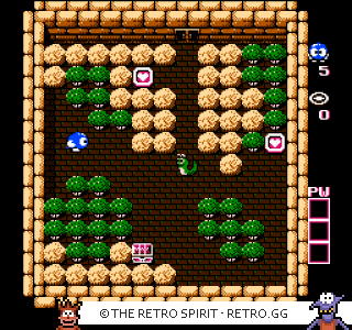 Game screenshot of Adventures of Lolo