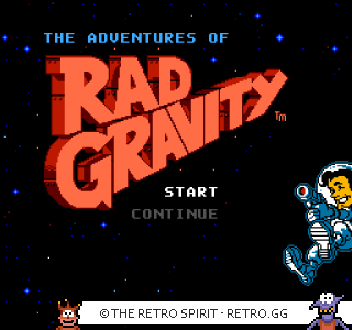 Game screenshot of The Adventures of Rad Gravity