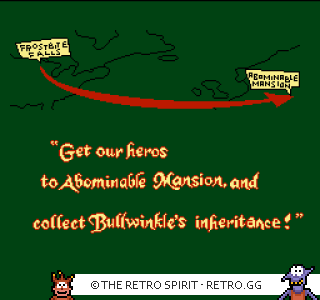 Game screenshot of The Adventures of Rocky and Bullwinkle and Friends