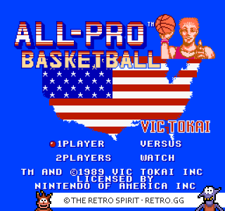 Game screenshot of All-Pro Basketball