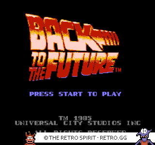 Game screenshot of Back to the Future