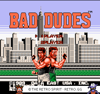 Game screenshot of Bad Dudes