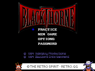 Game screenshot of BlackThorne