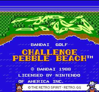 Game screenshot of Bandai Golf: Challenge Pebble Beach