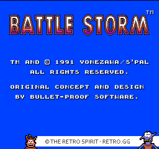 Game screenshot of Battle Storm