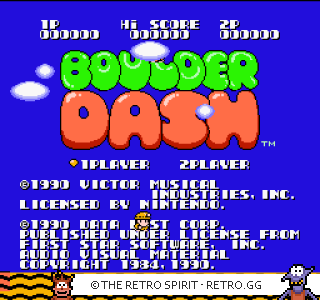 Game screenshot of Boulder Dash