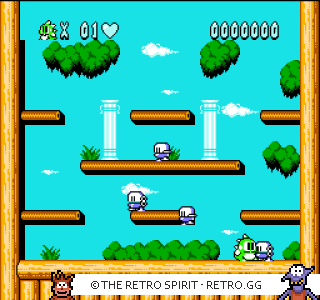 Game screenshot of Bubble Bobble: Part 2