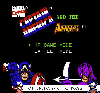 Game screenshot of Captain America and the Avengers