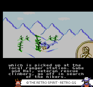 Game screenshot of Cliffhanger