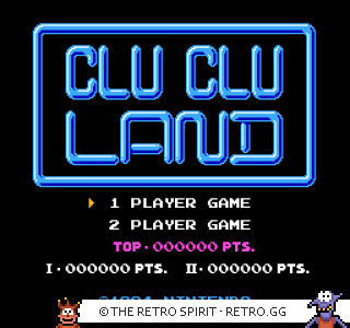 Game screenshot of Clu Clu Land