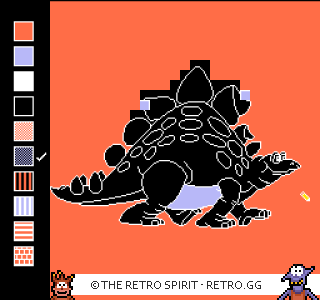 Game screenshot of Color A Dinosaur
