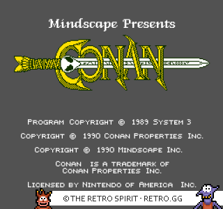 Game screenshot of Conan