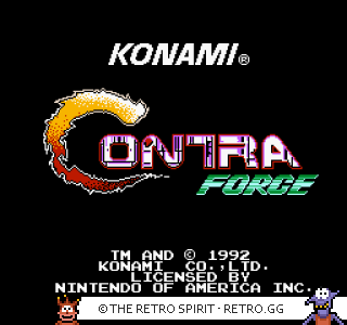 Game screenshot of Contra Force