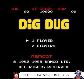 Game screenshot of Dig Dug