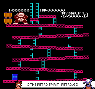 Game screenshot of Donkey Kong