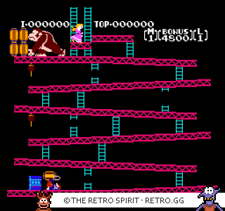Game screenshot of Donkey Kong