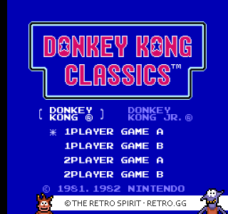 Game screenshot of Donkey Kong Classics