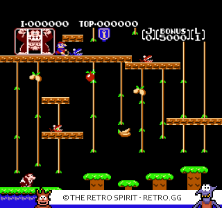 Game screenshot of Donkey Kong Jr.
