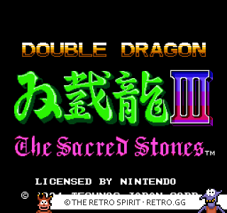 Game screenshot of Double Dragon III: The Sacred Stones