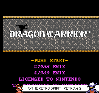 Game screenshot of Dragon Warrior