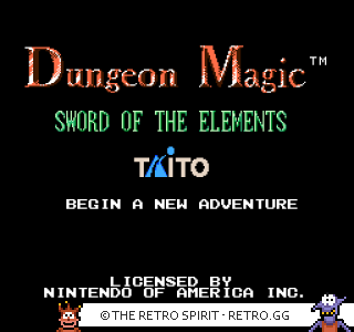 Game screenshot of Dungeon Magic: Sword of the Elements