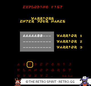 Game screenshot of Exploding Fist