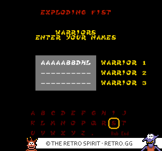 Game screenshot of Exploding Fist