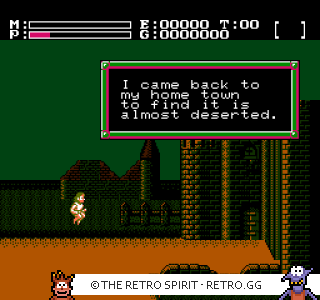 Game screenshot of Faxanadu