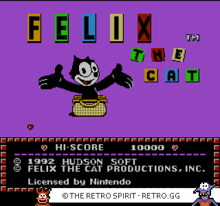 Game screenshot of Felix the Cat