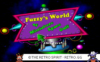 Game screenshot of Fuzzy's World of Miniature Space Golf