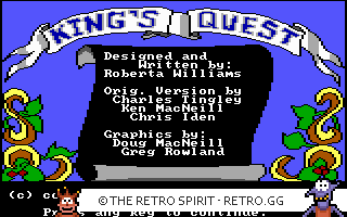 Game screenshot of King's Quest: Quest for the Crown