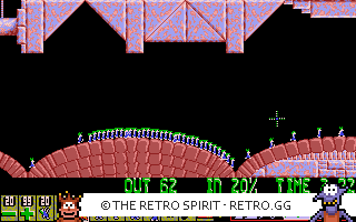 Game screenshot of Lemmings