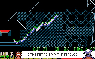 Game screenshot of Lemmings