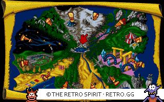 Game screenshot of Lemmings 2: The Tribes