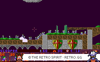 Game screenshot of Lemmings 2: The Tribes