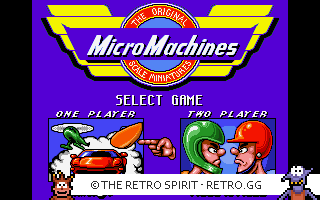 Game screenshot of Micro Machines