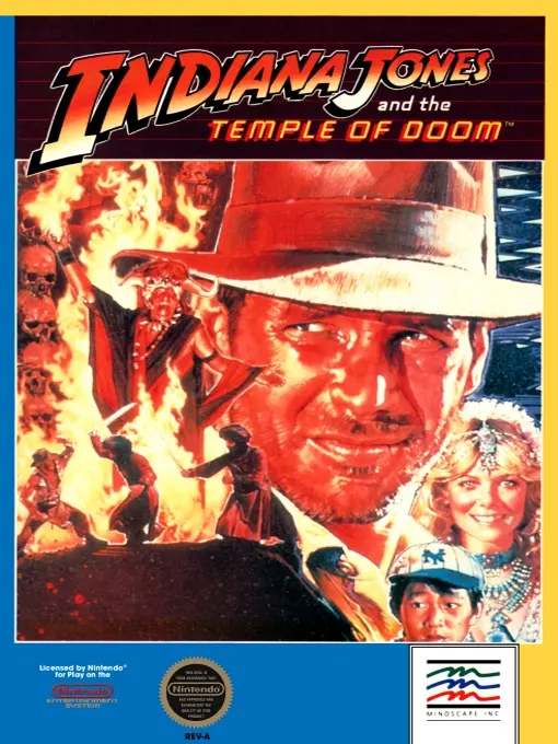 Game cover for Indiana Jones and the Temple of Doom