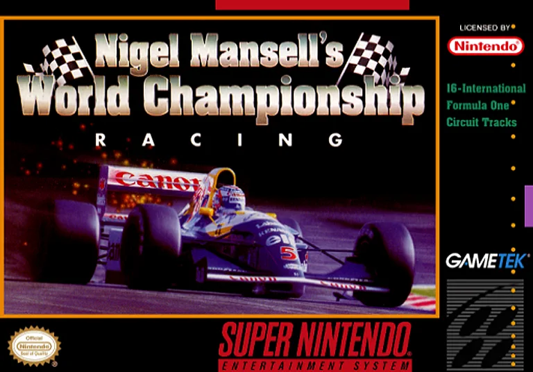 Game cover for Nigel Mansell's World Championship Racing