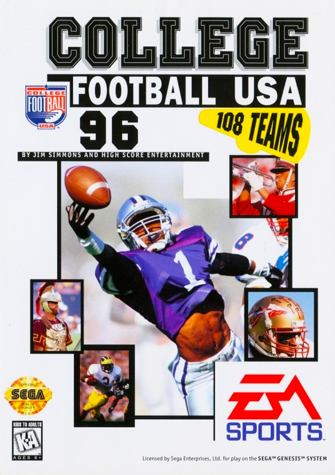 Game cover for College Football USA 96