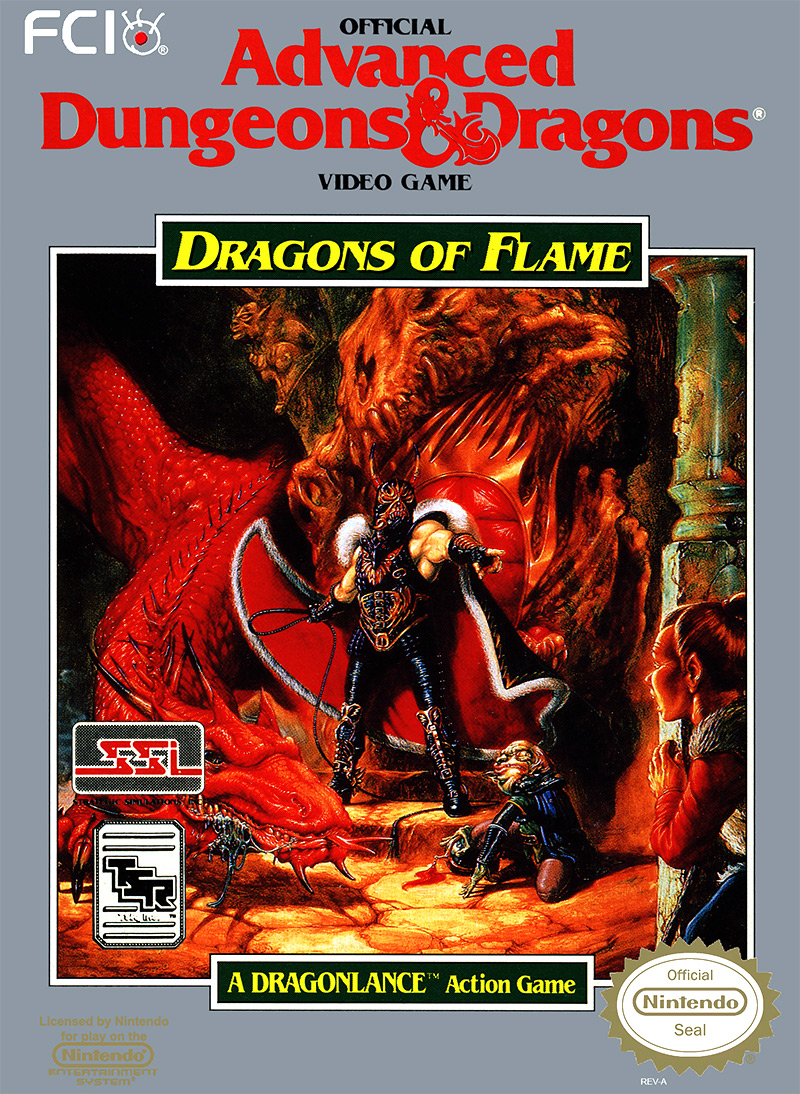 Game cover for Advanced Dungeons & Dragons - Dragons of Flame