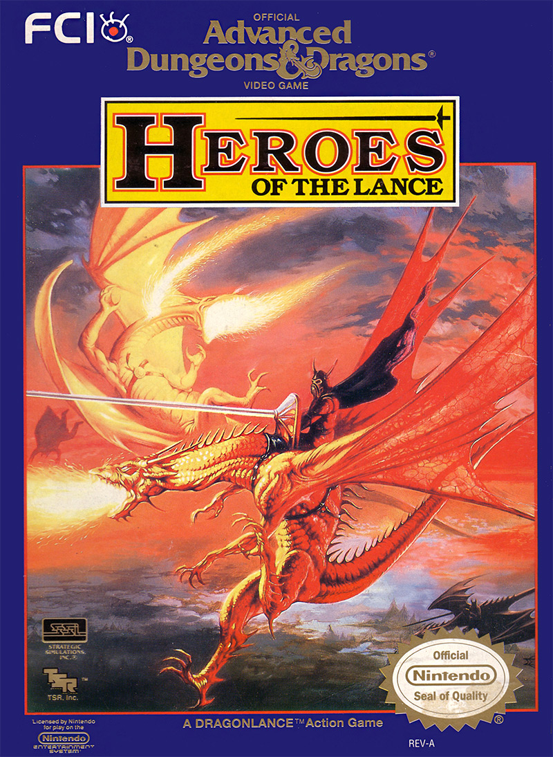 Game cover for Advanced Dungeons & Dragons - Heroes of the Lance