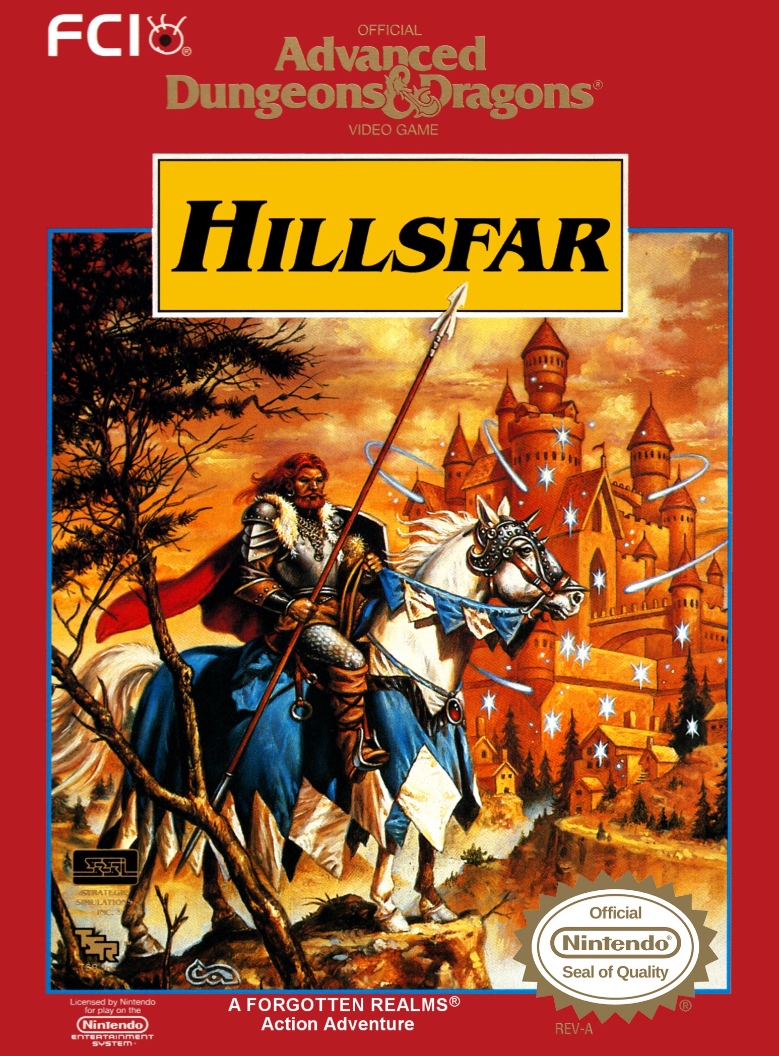 Game cover for Advanced Dungeons & Dragons - Hillsfar